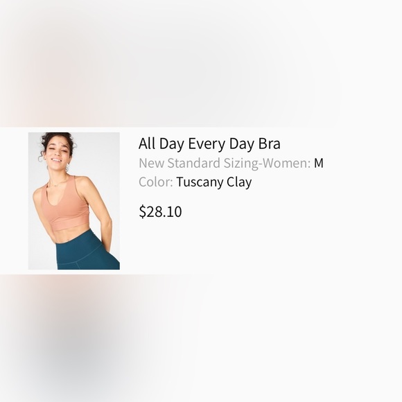 Fabletics all day everyday sports bra in Tuscany clay - Picture 5 of 7